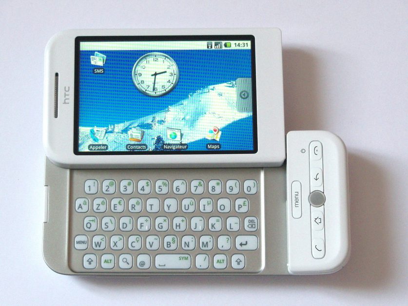 HTC Dream, az első androidos okostelefon